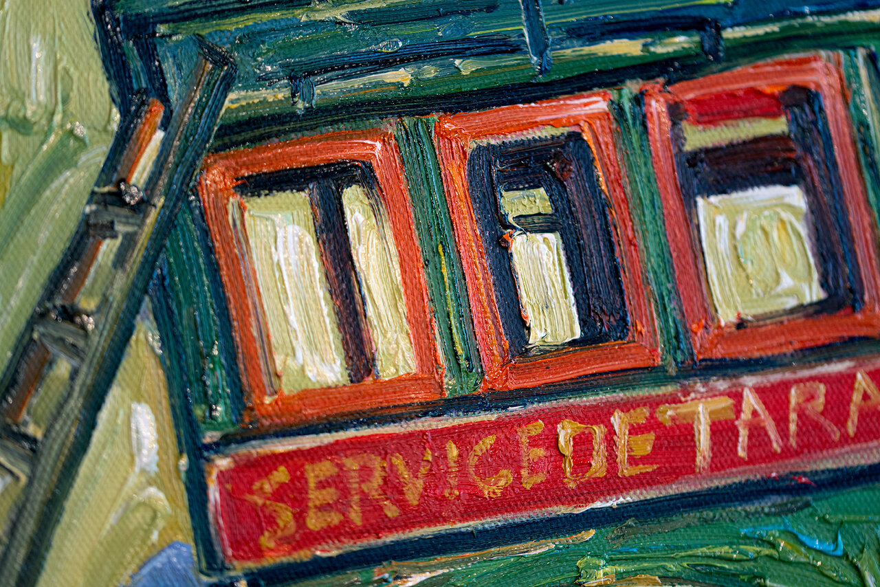 Tarascon Diligence Van Gogh reproduction detail