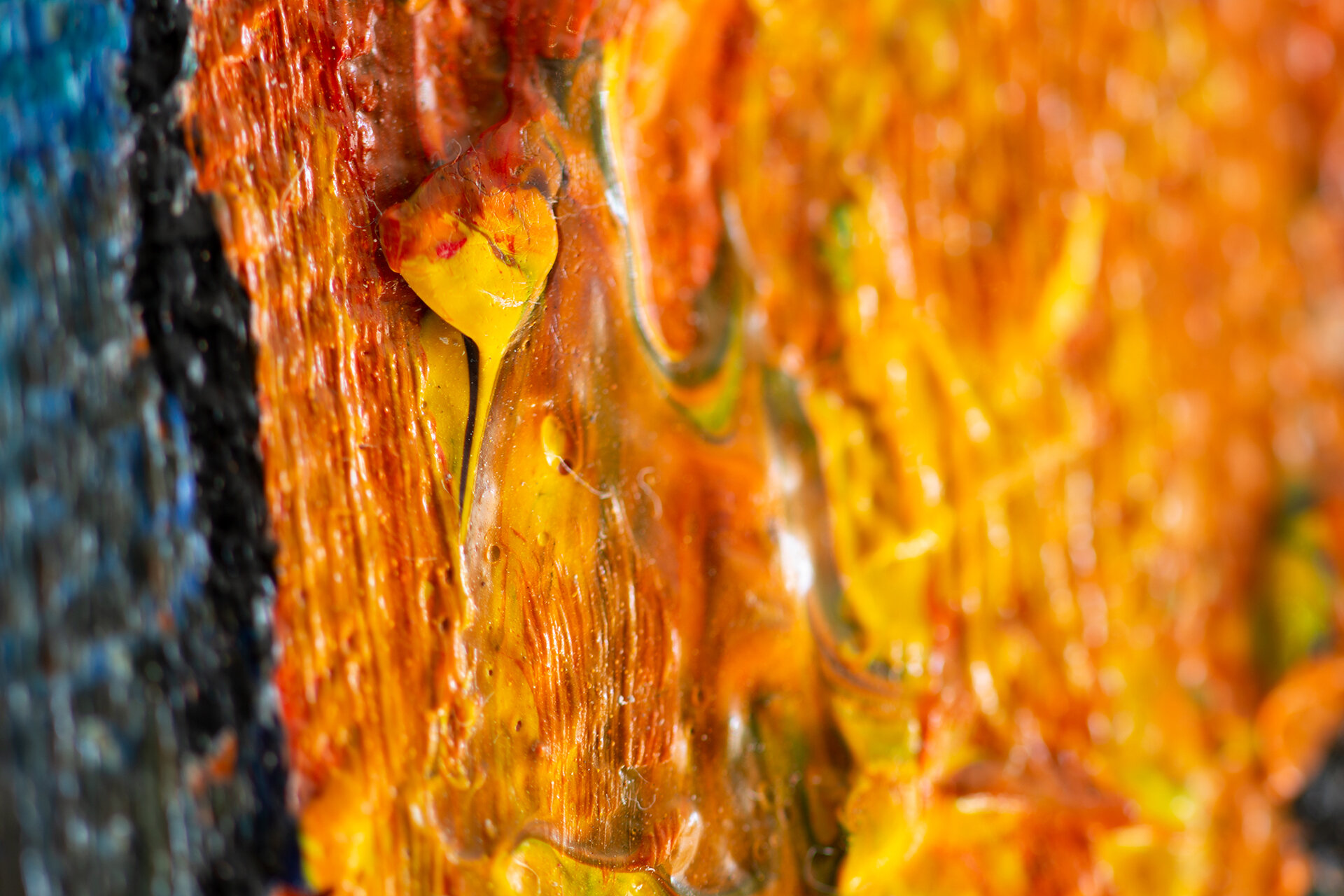 Falling Leaves framed Van Gogh reproduction detail