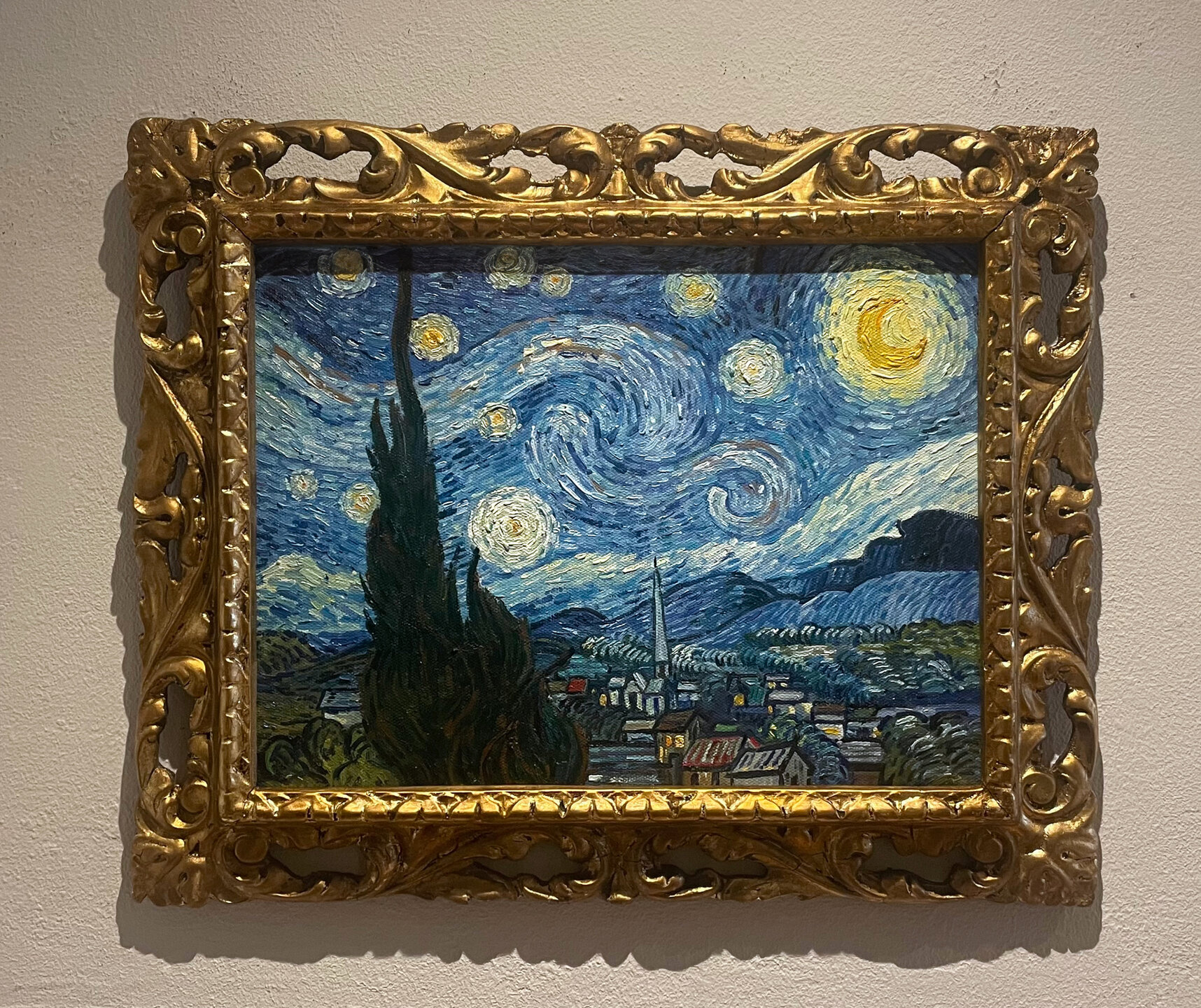 Starry Night framed Vincent van Gogh replica