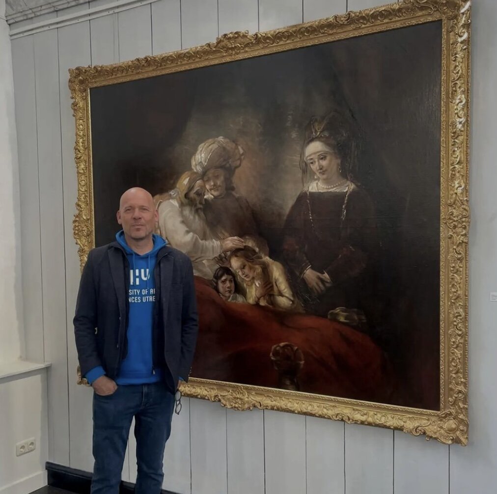 Jacob Blessing the Sons of Joseph by Nard Kwast Rembrandt reproduction