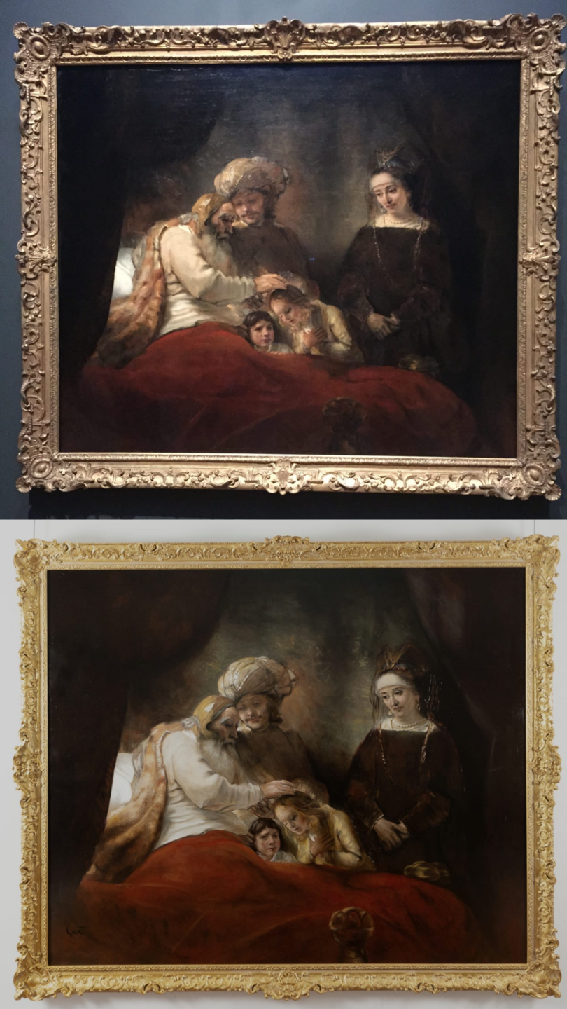 Jacob Blessing the Sons of Joseph Rembrandt and Nard Kwast replica