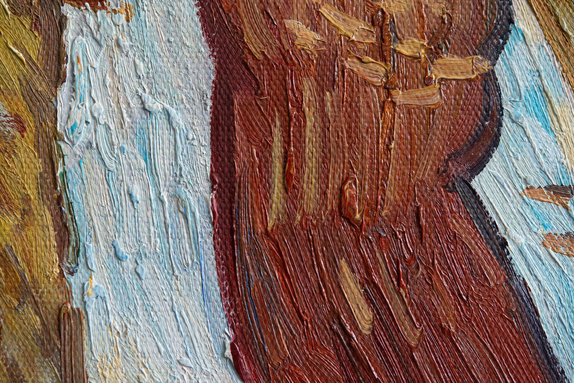 Leaf-Fall Van Gogh reproduction detail