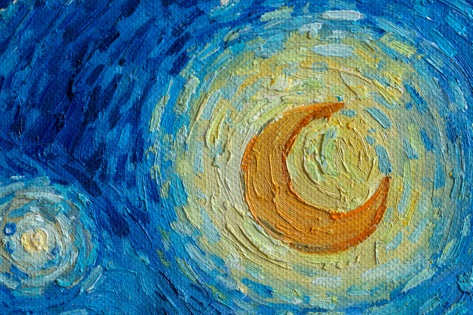 detail Starry Night Vincent van Gogh reproduction