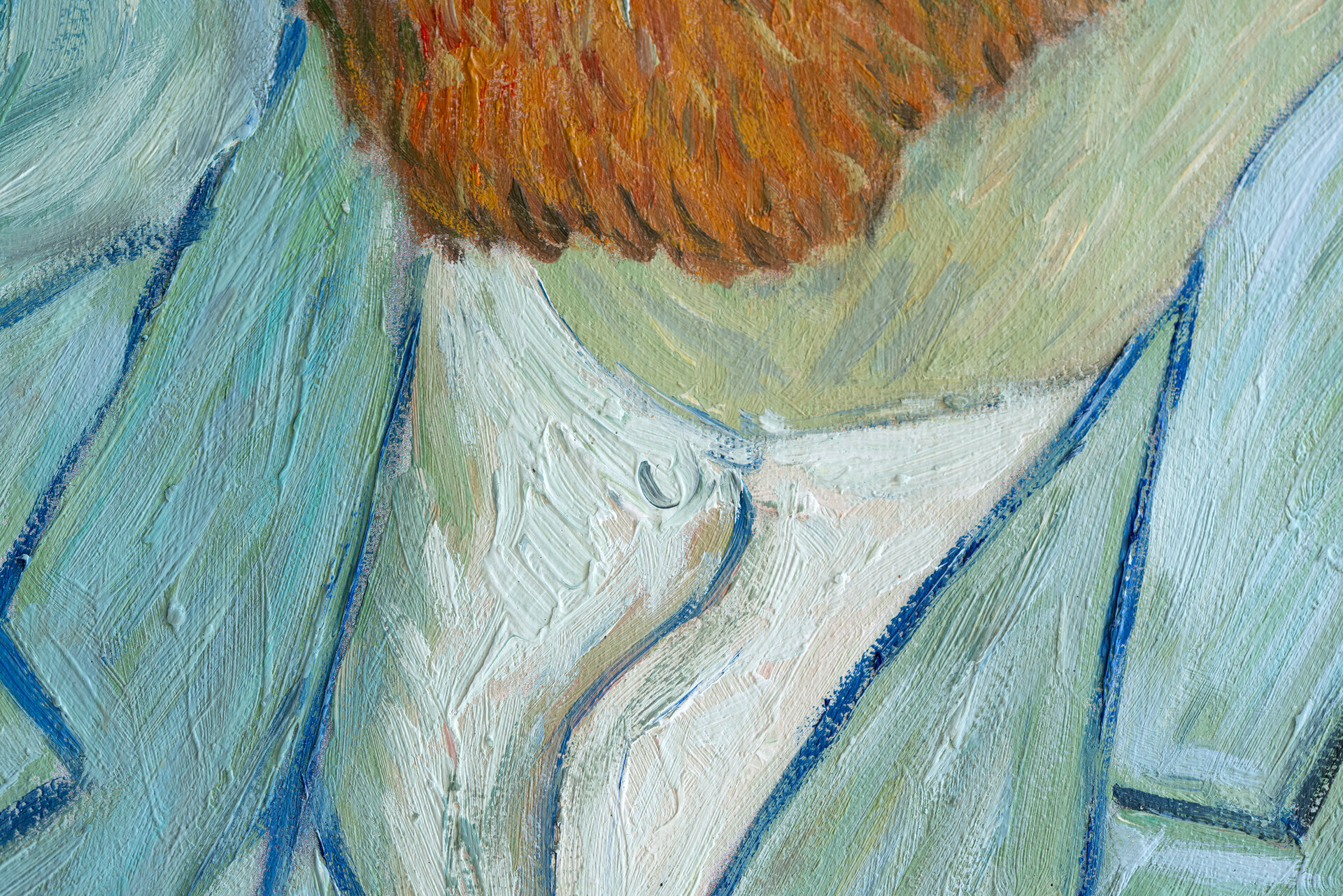Self-Portrait Vincent van Gogh Reproduction detail