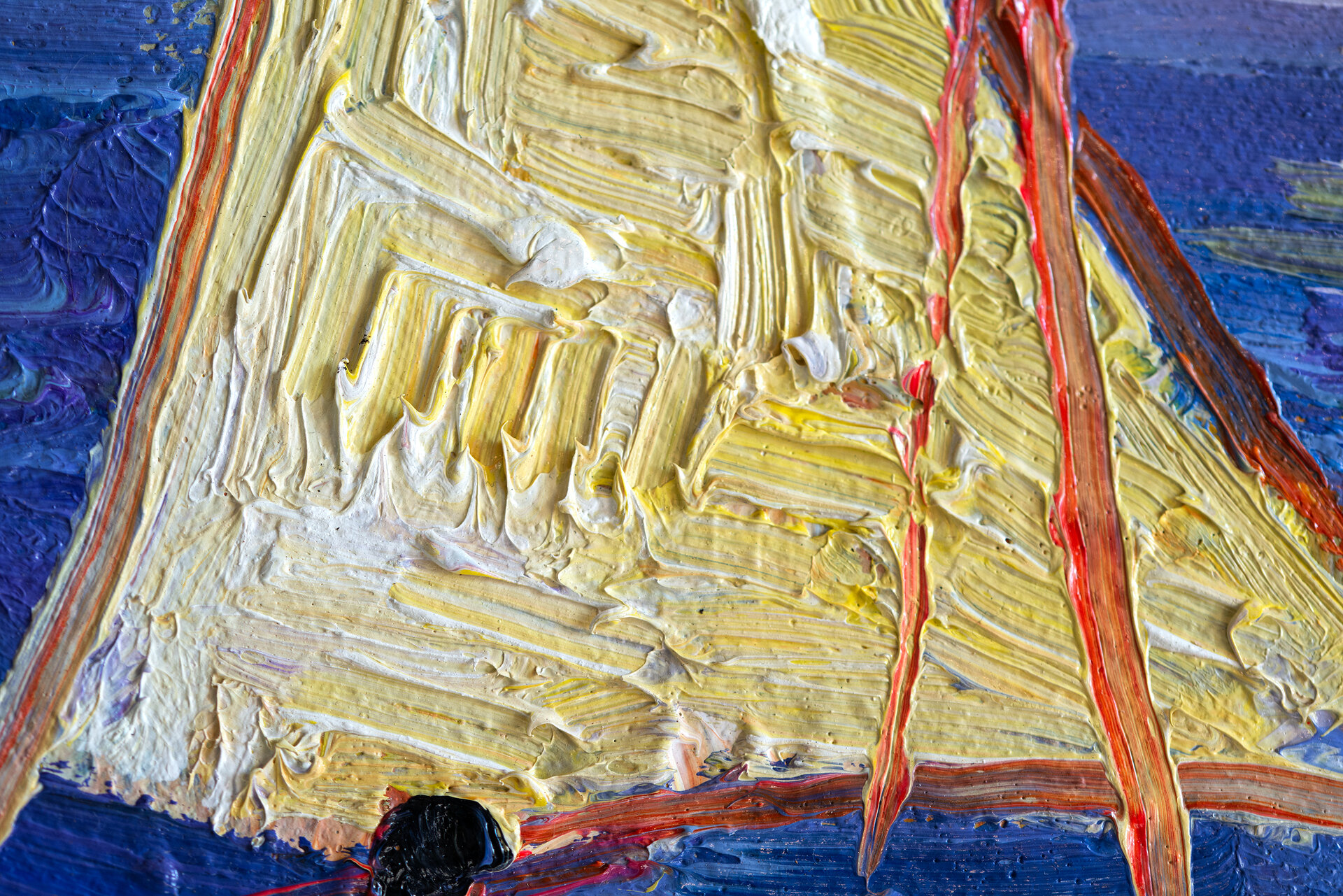 Seascape at Saintes-Maries Van Gogh reproduction detail