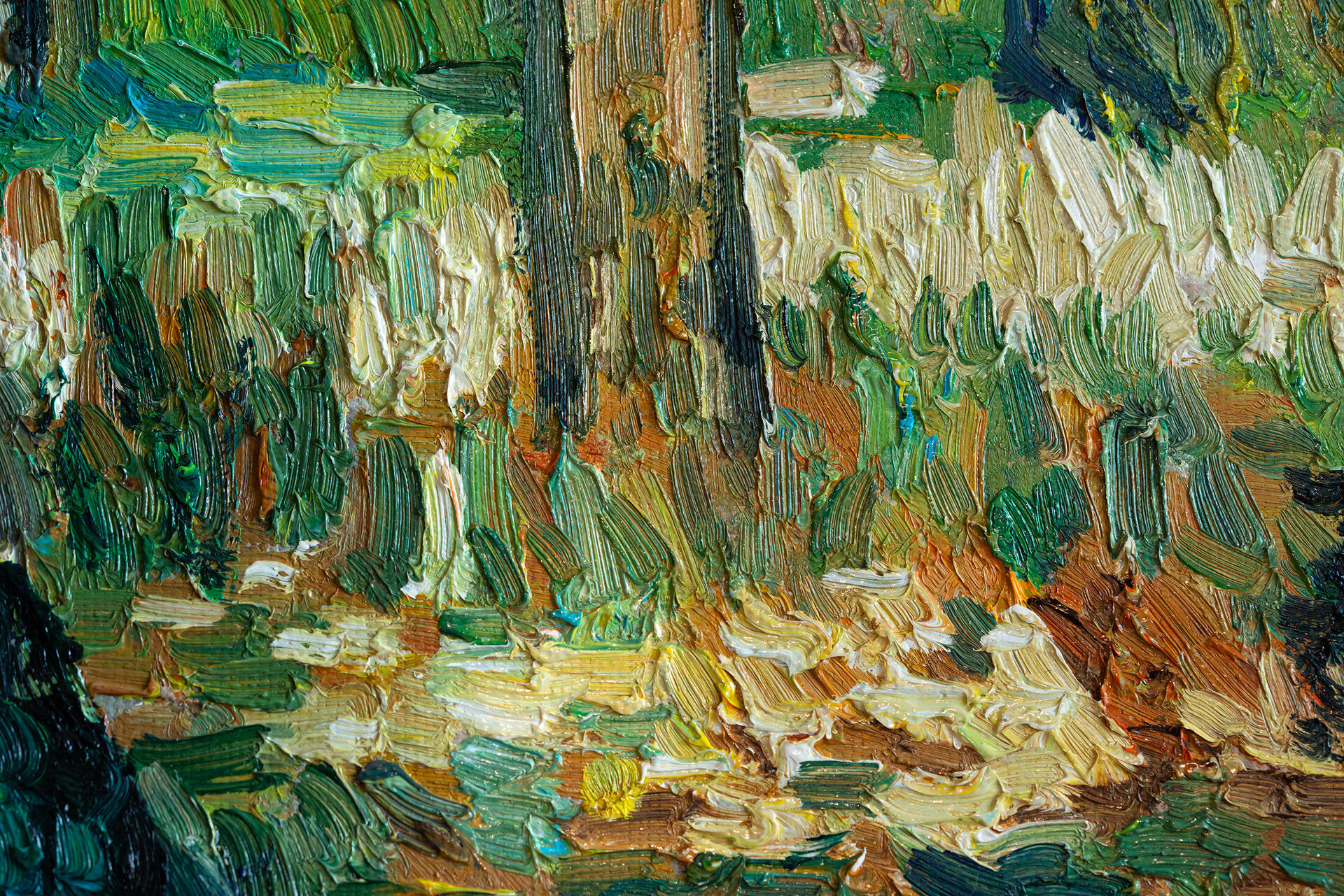 detail Undergrowth Van Gogh replica 