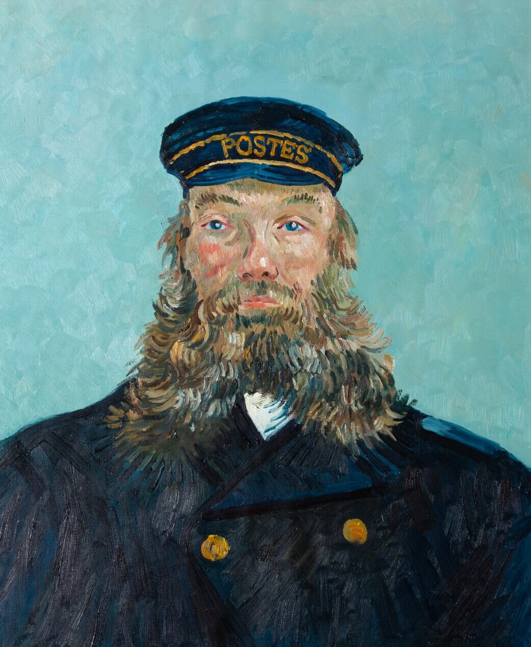 Portrait of Postman Joseph Roulin Van Gogh replica