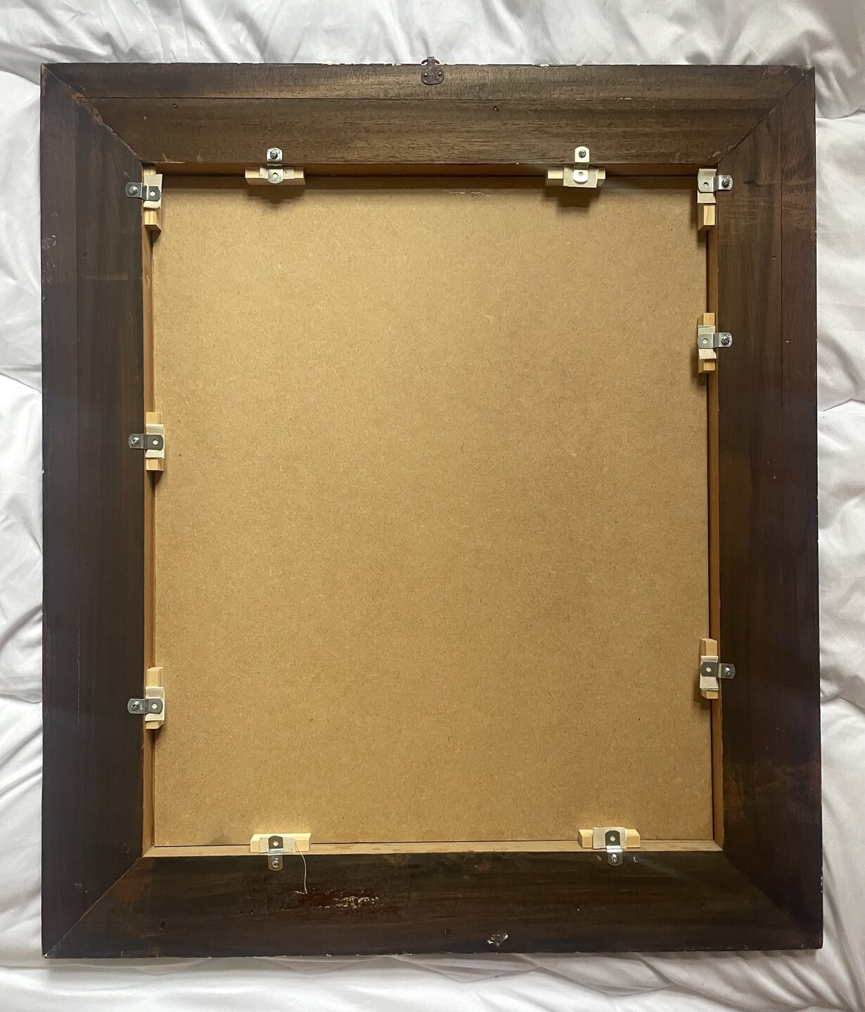 rear Portrait of Postman Joseph Roulin framed Van Gogh replica