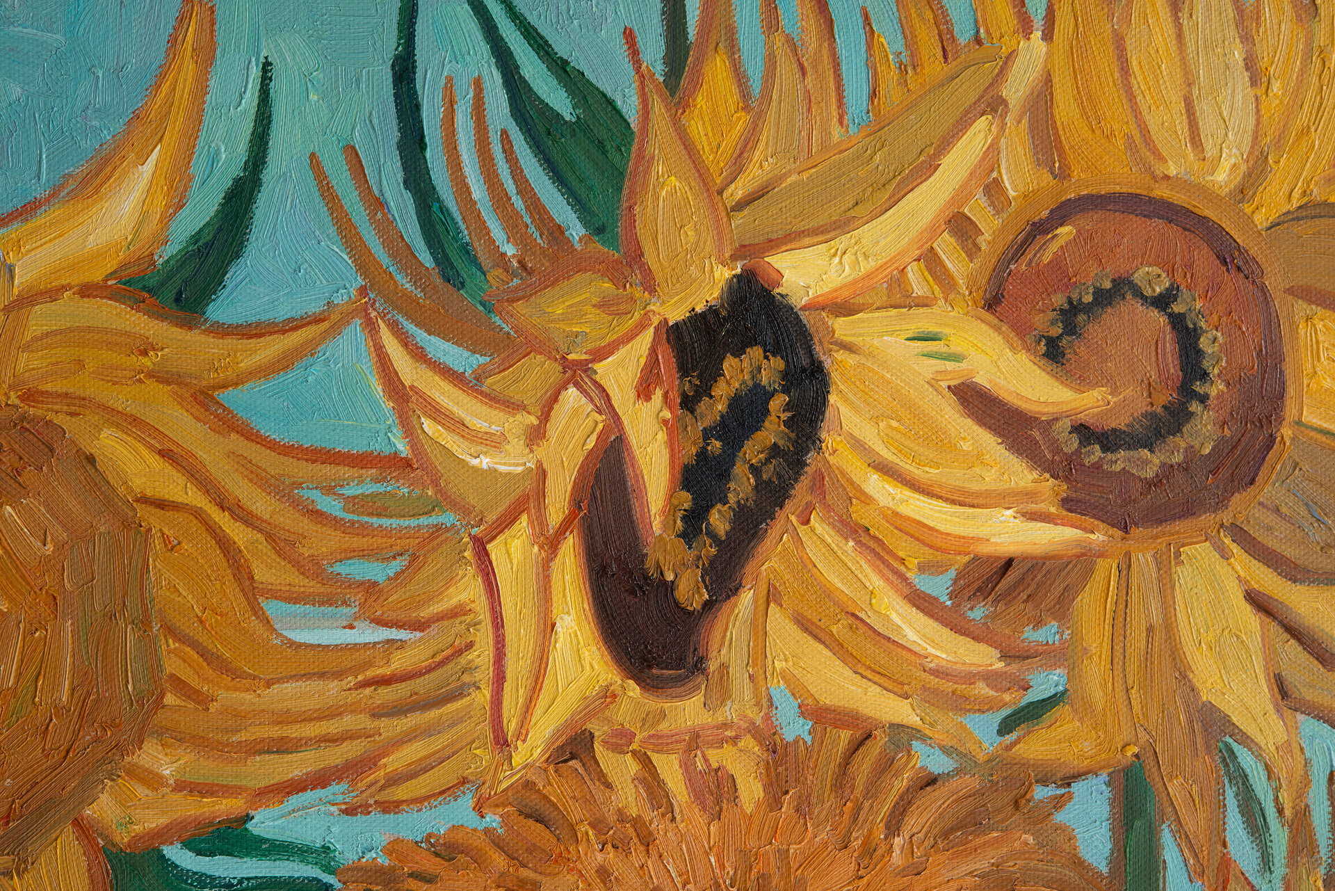 detail Vase With Twelve Sunflowers Van Gogh Reproduction