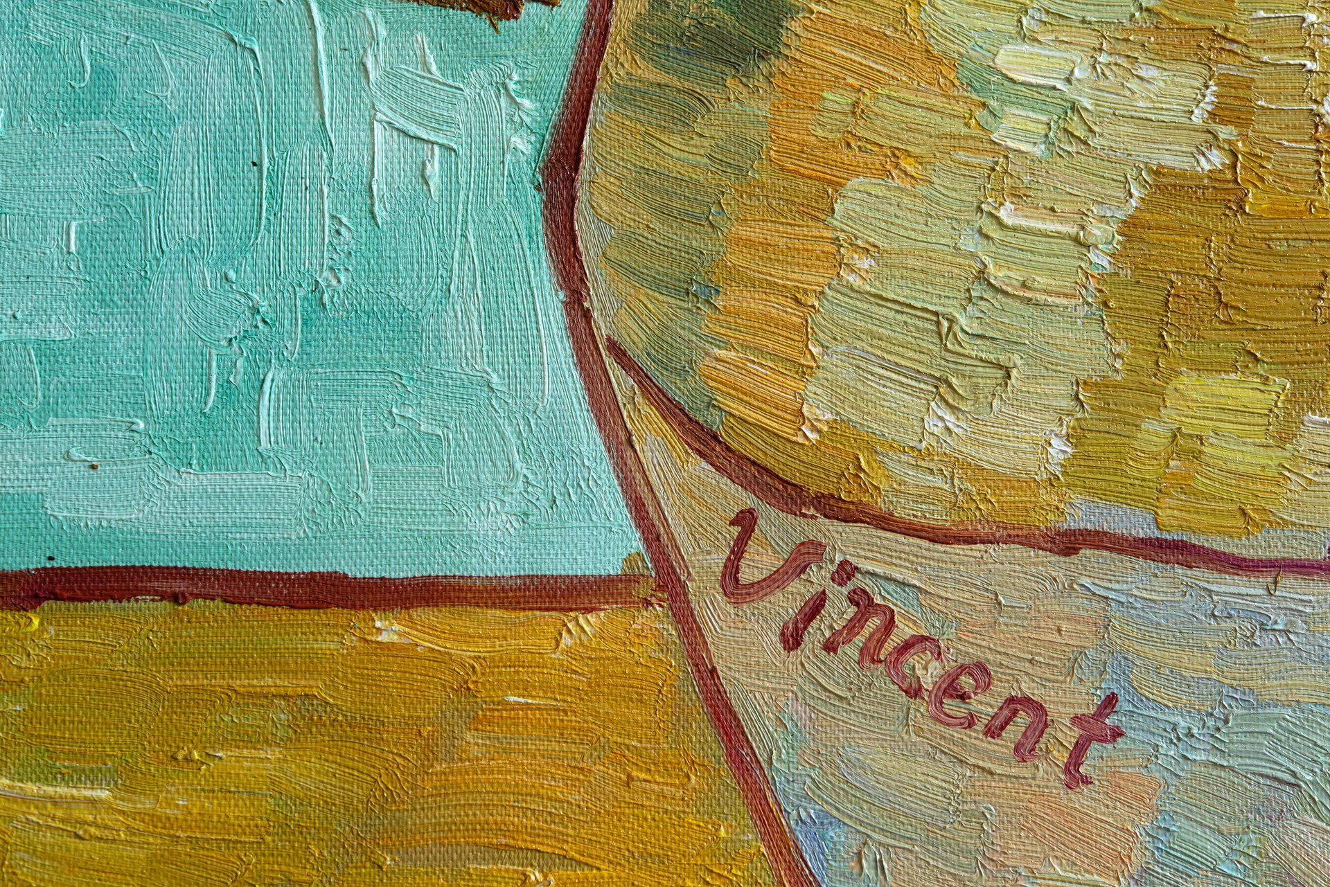 detail Still Life: Vase with Twelve Sunflowers Van Gogh Reproduction