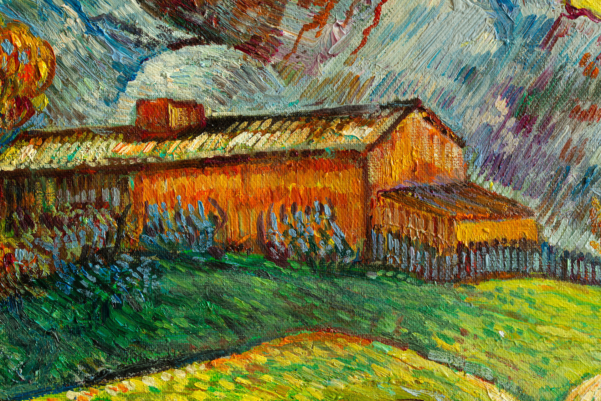 detail A Meadow in the Mountains Van Gogh reproduction