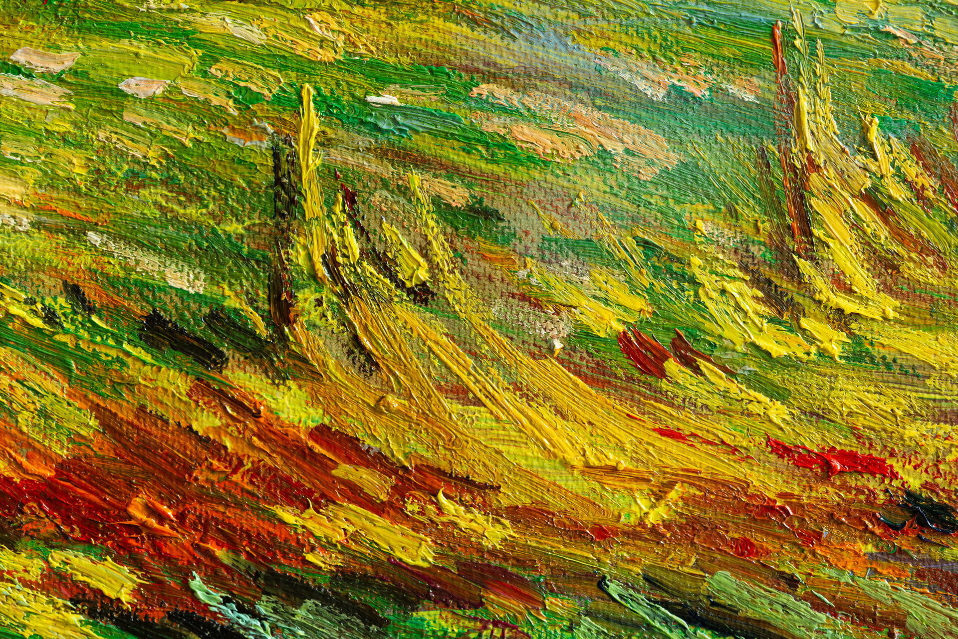 A Meadow in the Mountains Van Gogh reproduction detail