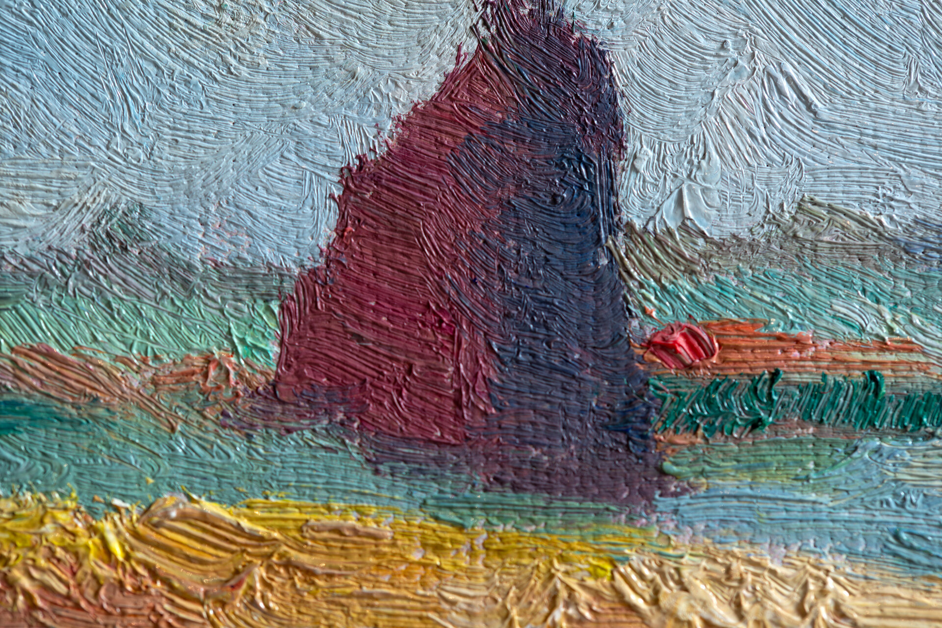 detail Tulip Fields near The Hague Monet reproduction