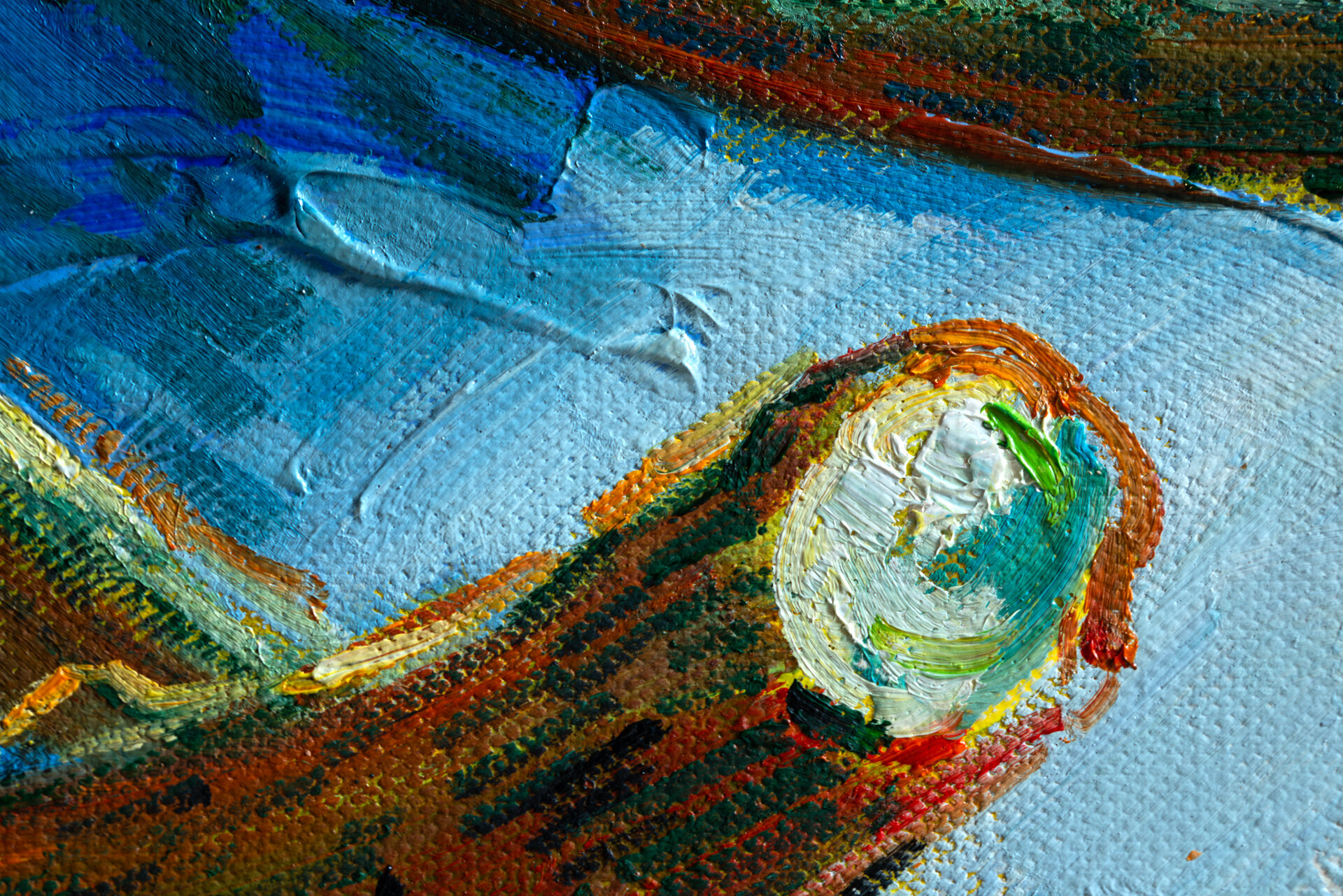 Four Cut Sunflowers Van Gogh replica detail