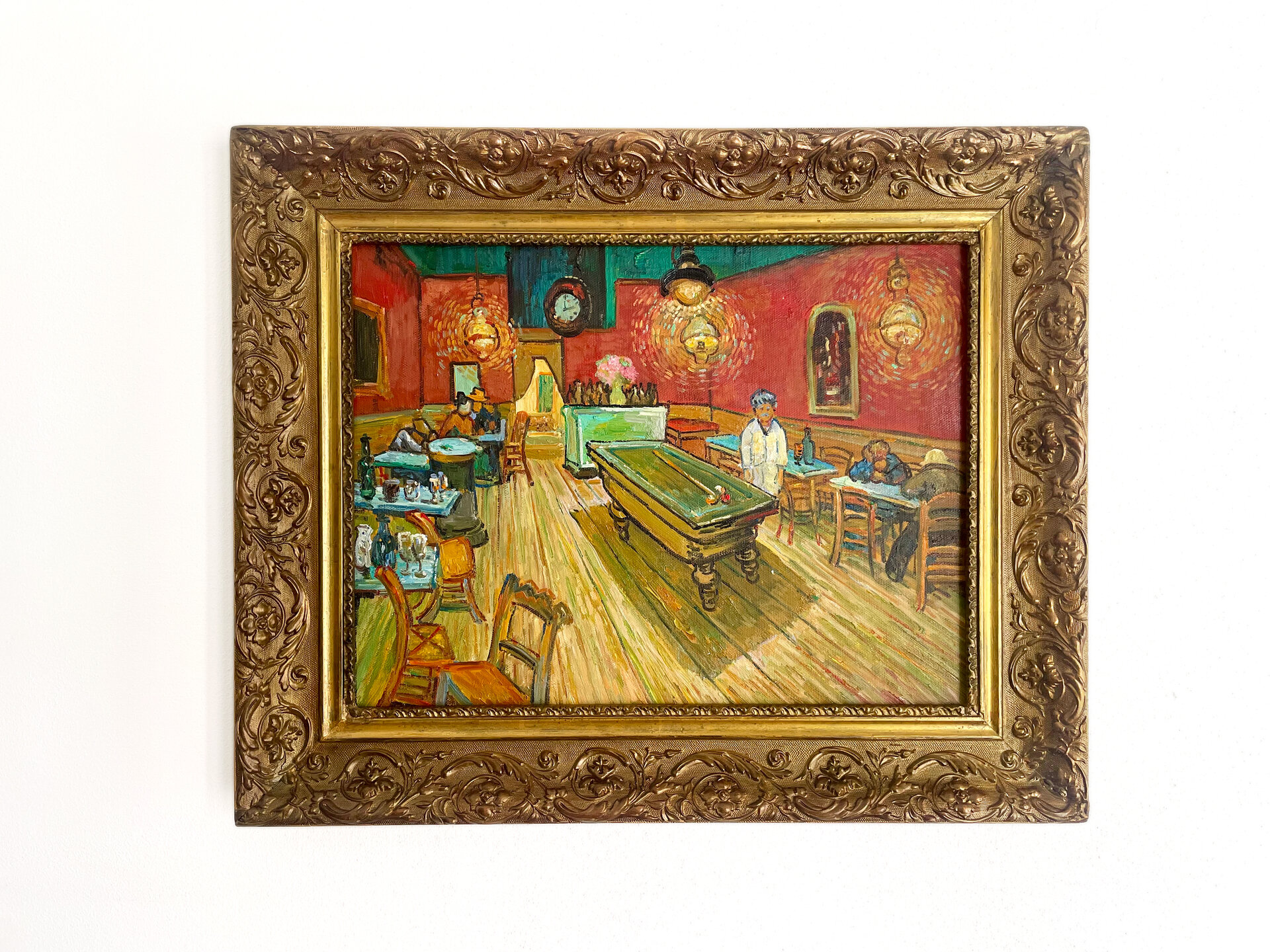 The Night Cafe framed Van Gogh reproduction