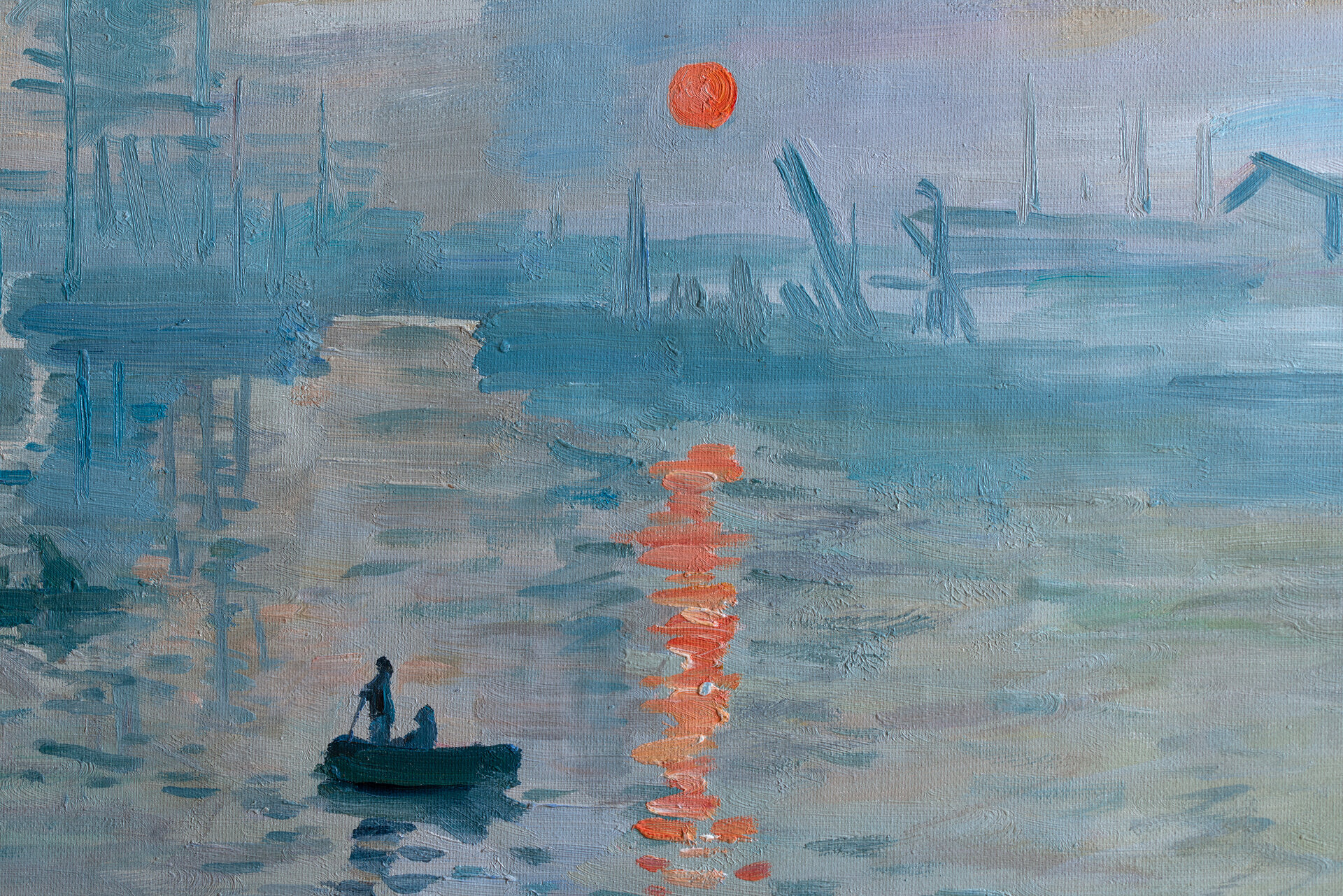 detail Impression, Sunrise Monet reproduction
