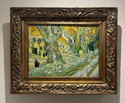 The Road Menders framed Van Gogh replica