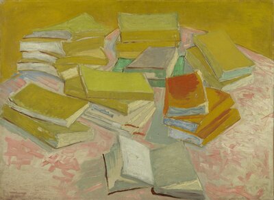 Piles of French Novels Van Gogh reproduction