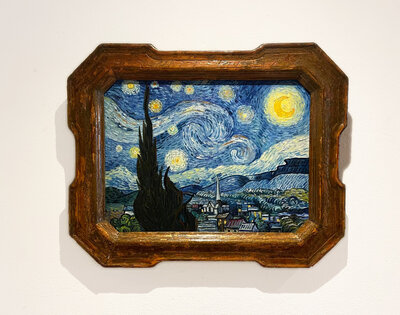 Starry Night Van Gogh reproduction framed