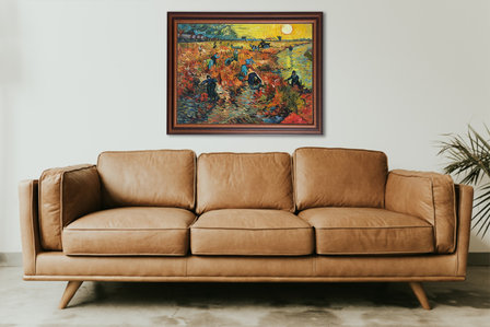 The Red Vineyard Van Gogh reproduction framed