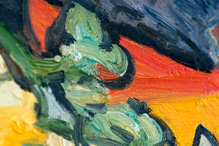 Portrait of Doctor Gachet Van Gogh reproduction detail