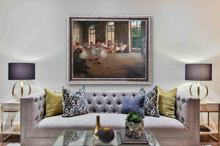 framed Ballet Rehaearsal Degas reproduction 