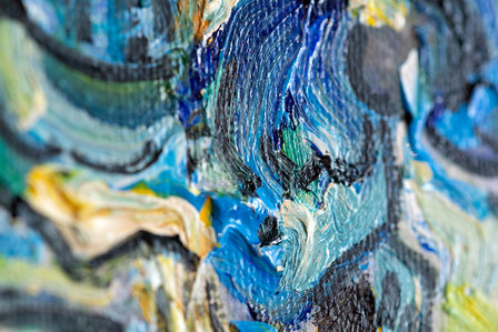 detail Vase with Irises against a Yellow Background Oil Painting Replica