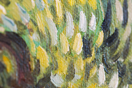 Olive Orchard Van Gogh replica detail