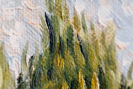 Olive Orchard Van Gogh reproduction detail