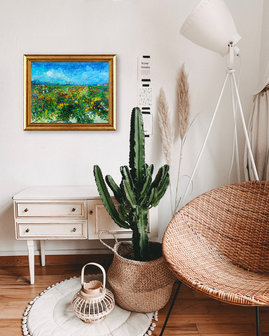 The Green Vineyard Van Gogh replica framed