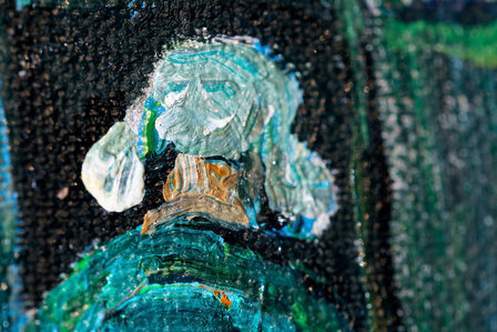 The Cottage Van Gogh reproduction detail