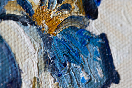 Vase with Irises Van Gogh Reproduction detail