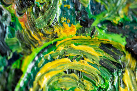 Framed Cypresses Van Gogh reproduction detail
