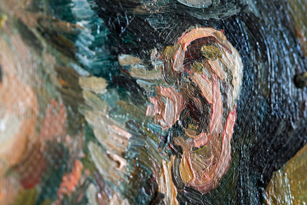 Framed Old Man with Beard Van Gogh reproduction detail