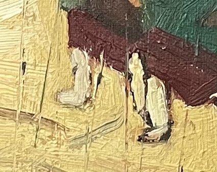 detail Framed Bridge in the Rain detail Van Gogh reproduction