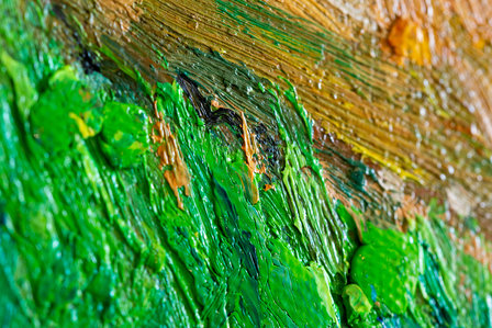 Framed Two Lovers Van Gogh replica detail