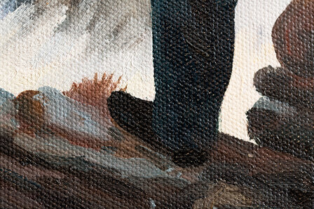 Wanderer above the Sea of Fog Friedrich reproduction detail
