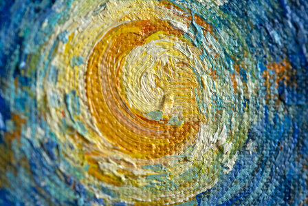 Starry Night framed Vincent van Gogh reproduction detail