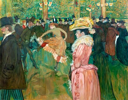 At the Moulin Rouge The Dance Toulouse-Lautrec reproduction