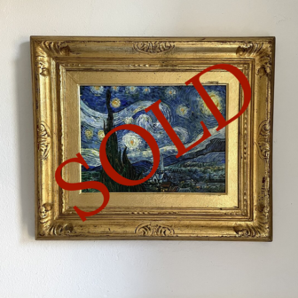 Starry Night framed Van Gogh replica