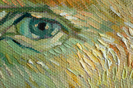 detail Self Portrait Vincent Van Gogh replica 