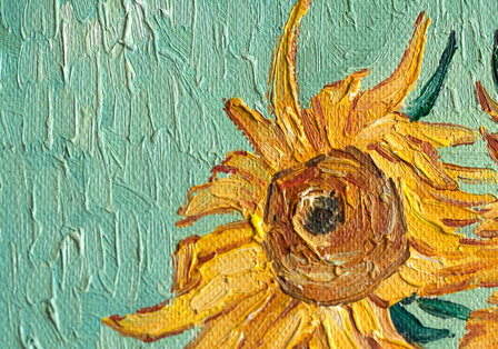 detail Vase With Twelve Sunflowers Van Gogh Reproduction