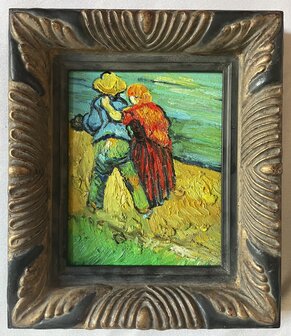Framed Two Lovers Van Gogh reproduction