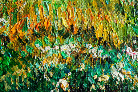 Poet&#039;s Garden framed Van Gogh reproduction detail