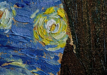 Sterrennacht door Nard Kwast Van Gogh replica, geschilderd in olieverf op doek