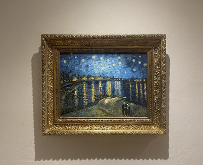 Starry Night over the Rhone framed Van Gogh replica