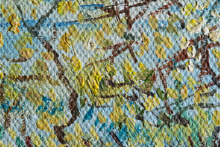 The White Orchard framed Van Gogh reproduction detail