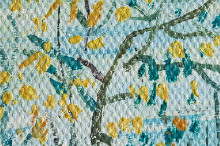detail The White Orchard framed Van Gogh replica