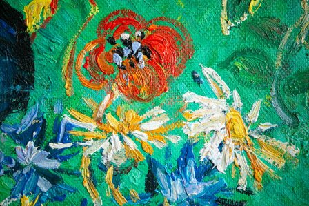 detail Portrait of the Postman Joseph Roulin Kr&amp;#x00f6;ller-M&amp;#x00fc;ller Van Gogh reproduction