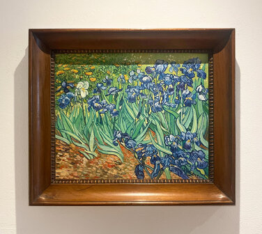 Irises framed Vincent van Gogh replica